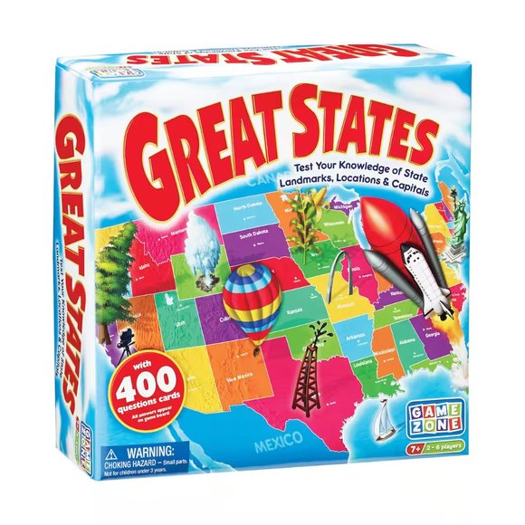 New Great States Board Game With 400 Question Cards - Picture 6 of 6